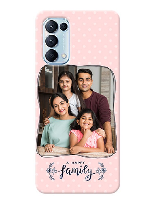 Custom Reno 5 Pro 5G Personalized Phone Cases: Family with Dots Design