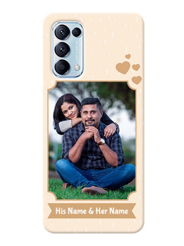 Custom Reno 5 Pro 5G mobile phone cases with confetti love design 