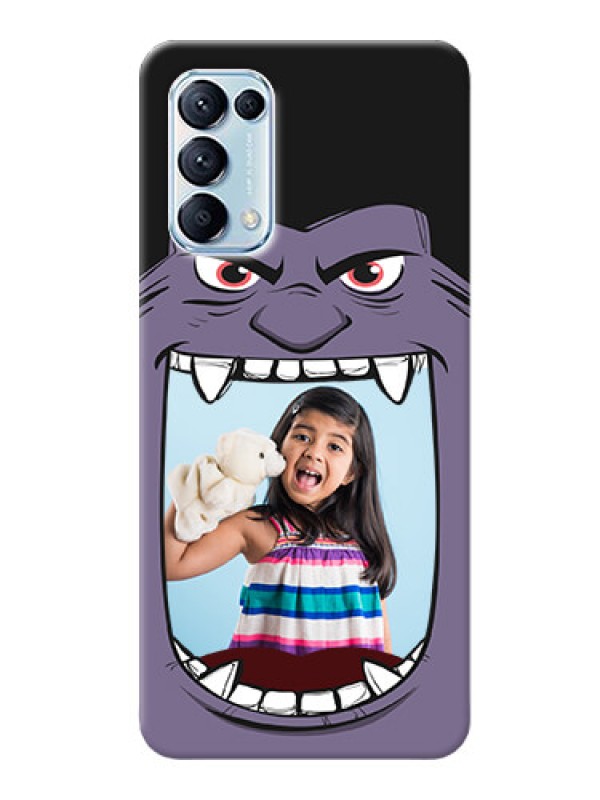 Custom Reno 5 Pro 5G Personalised Phone Covers: Angry Monster Design