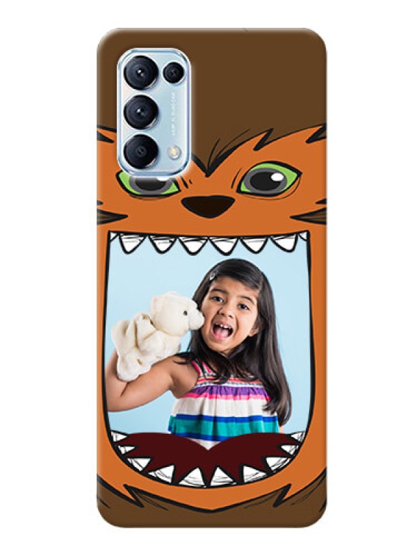 Custom Reno 5 Pro 5G Phone Covers: Owl Monster Back Case Design