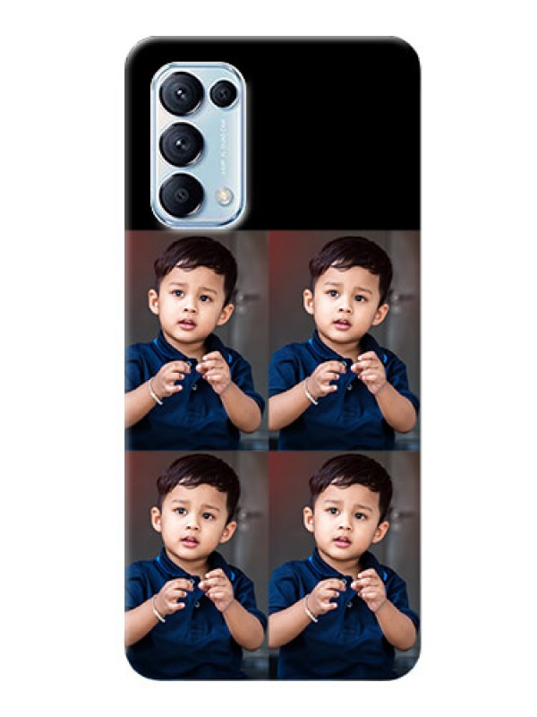Custom Reno 5 Pro 5G 4 Image Holder on Mobile Cover