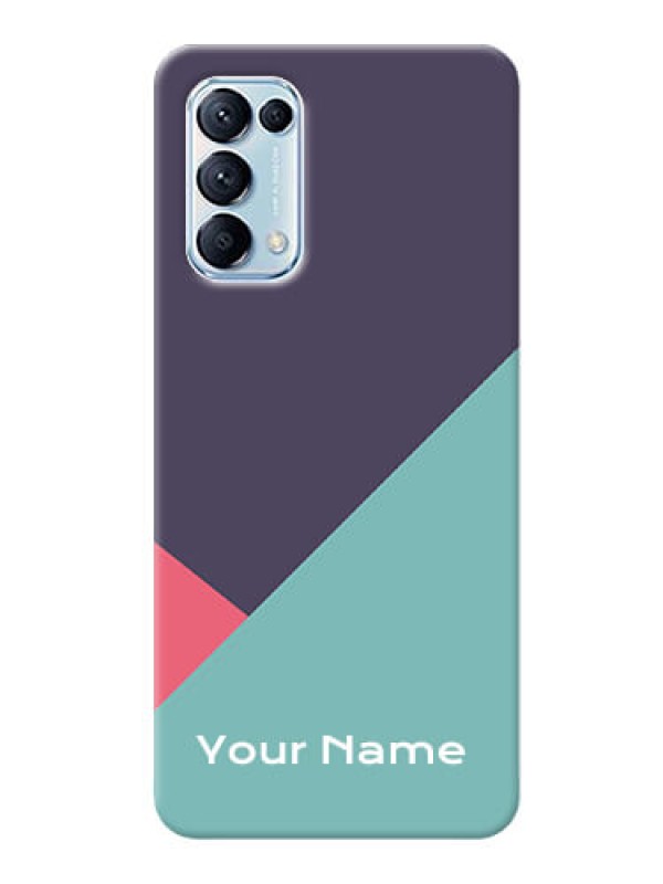 Custom Reno 5 Pro Custom Phone Cases: Tri Color abstract Design