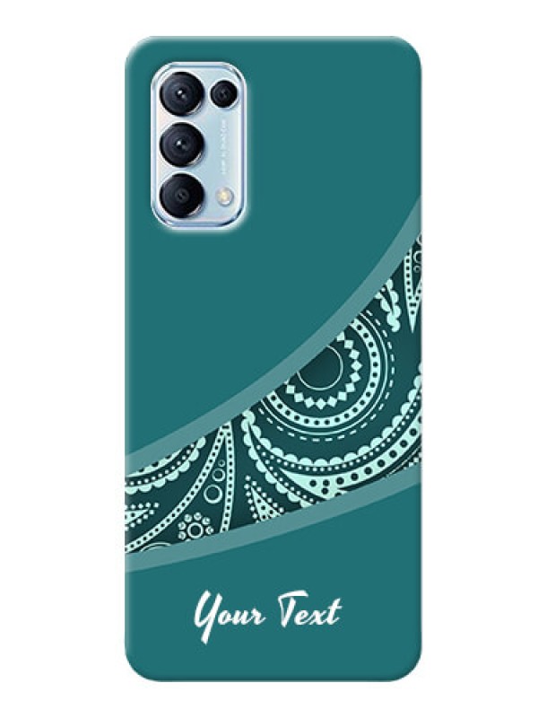 Custom Reno 5 Pro Custom Phone Covers: semi visible floral Design
