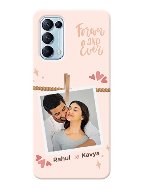Custom Reno 5 Pro Phone Back Covers: Forever and ever love Design