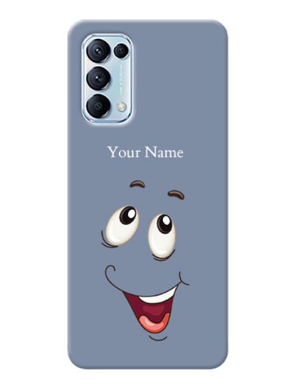 Custom Reno 5 Pro Phone Back Covers: Laughing Cartoon Face Design