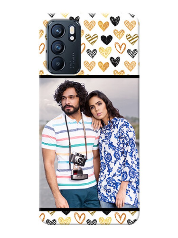 Custom Reno 6 5G Personalized Mobile Cases: Love Symbol Design