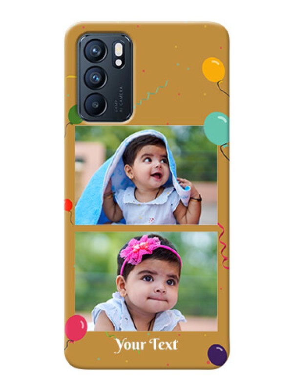 Custom Reno 6 5G Phone Covers: Image Holder with Birthday Celebrations Design
