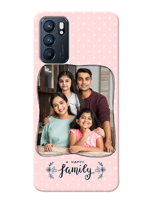 Custom Reno 6 5G Personalized Phone Cases: Family with Dots Design