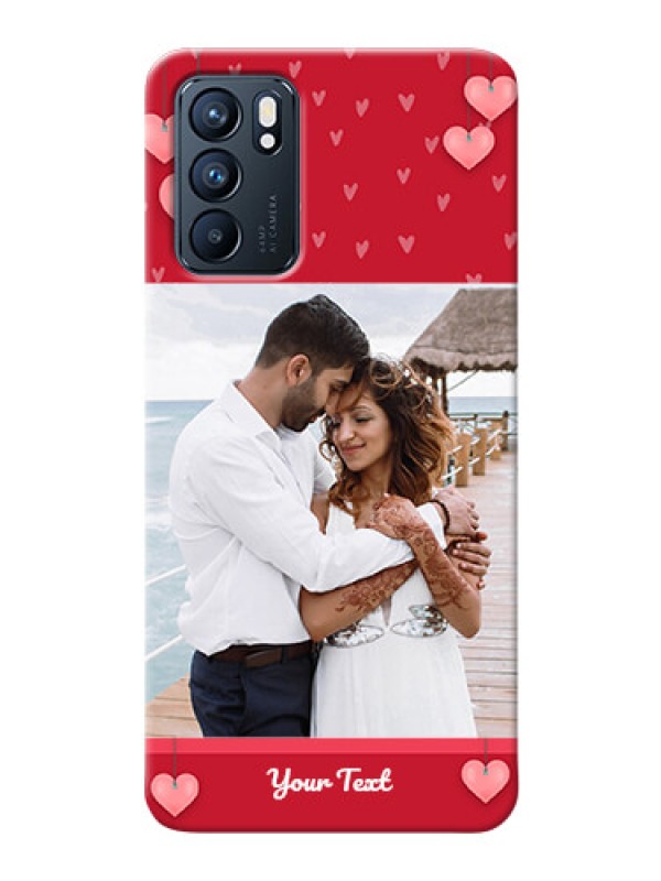 Custom Reno 6 5G Mobile Back Covers: Valentines Day Design