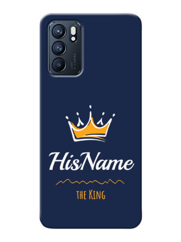 Custom Reno 6 5G King Phone Case with Name