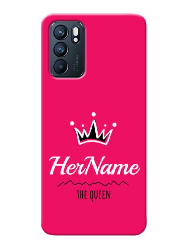 Custom Reno 6 5G Queen Phone Case with Name
