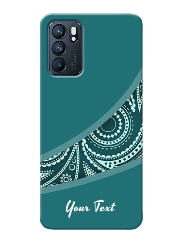 Custom Reno 6 5G Custom Phone Covers: semi visible floral Design