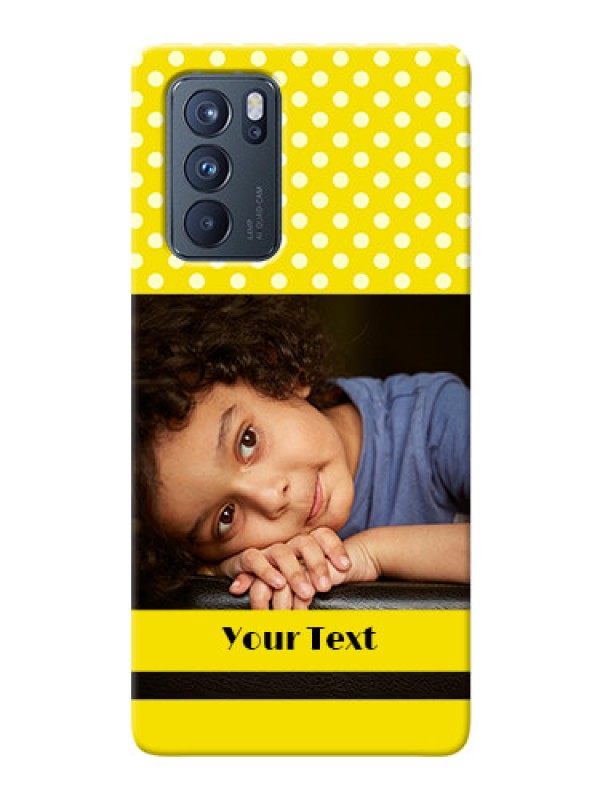 Custom Reno 6 Pro 5G Custom Mobile Covers: Bright Yellow Case Design