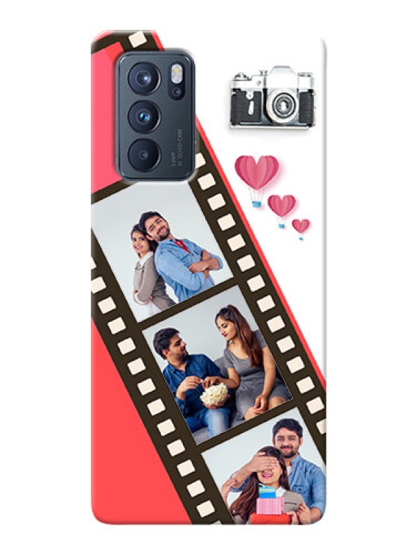 Custom Reno 6 Pro 5G custom phone covers: 3 Image Holder with Film Reel
