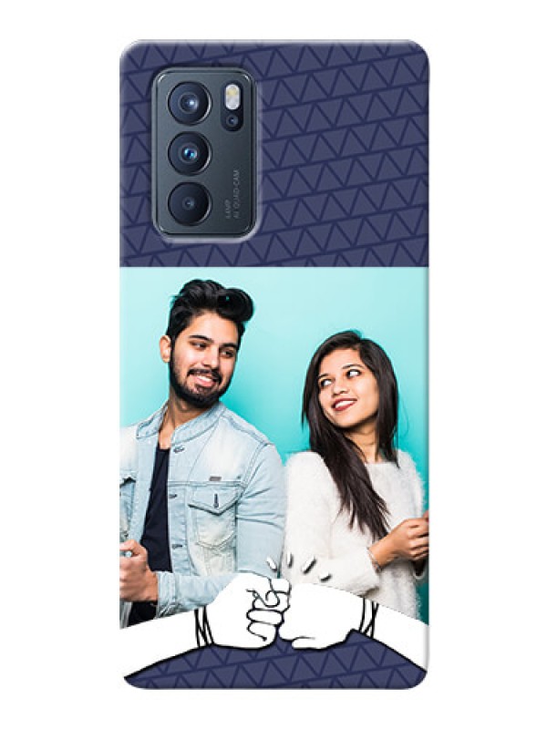 Custom Reno 6 Pro 5G Mobile Covers Online with Best Friends Design 