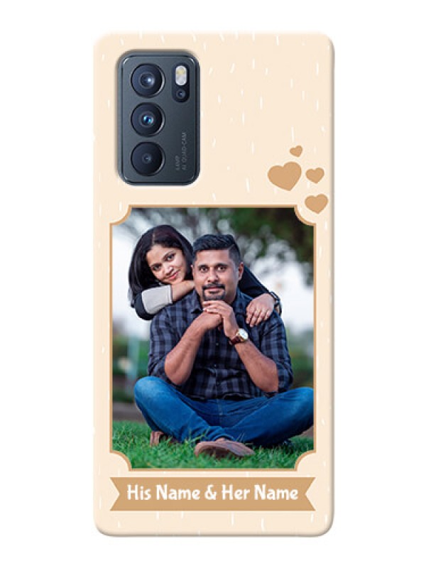 Custom Reno 6 Pro 5G mobile phone cases with confetti love design 