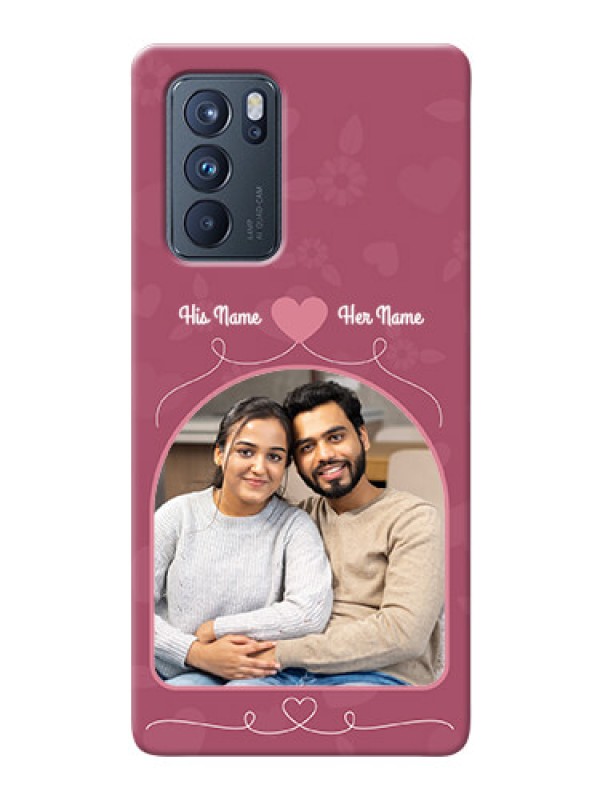 Custom Reno 6 Pro 5G mobile phone covers: Love Floral Design