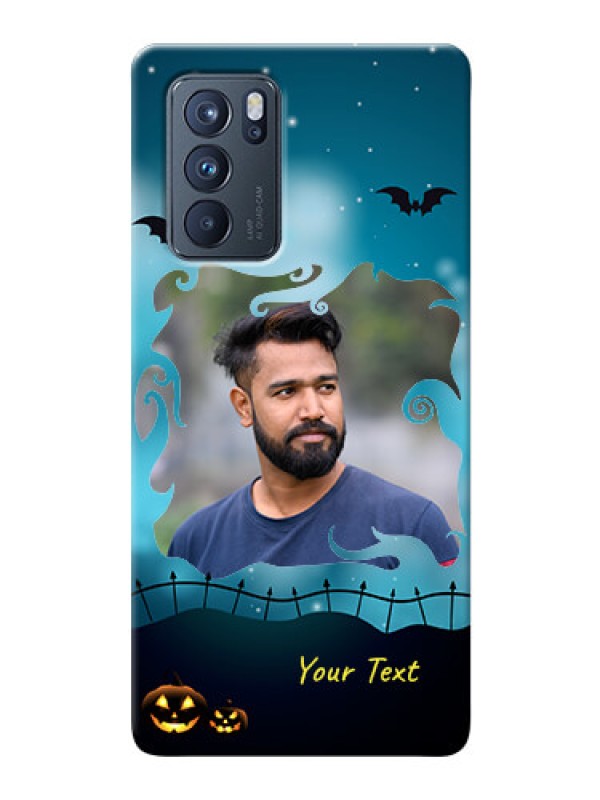 Custom Reno 6 Pro 5G Personalised Phone Cases: Halloween frame design