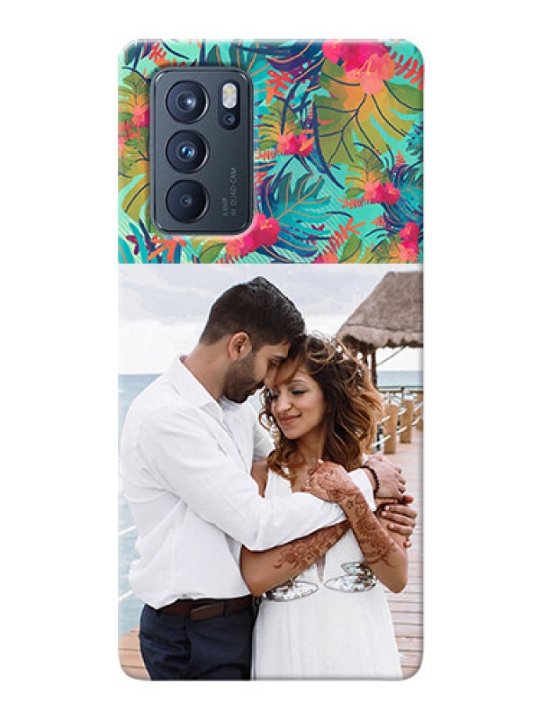 Custom Reno 6 Pro 5G Personalized Phone Cases: Watercolor Floral Design