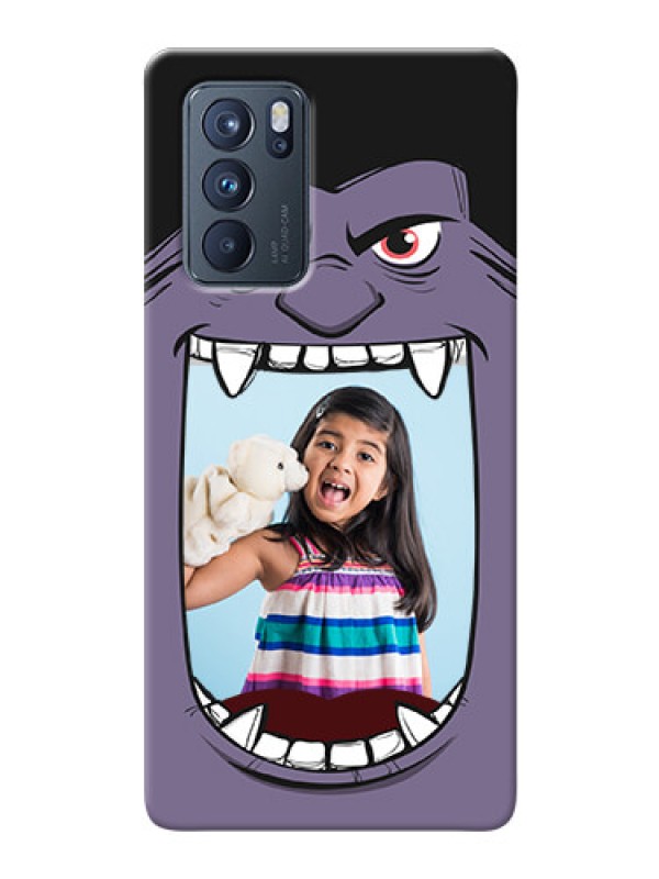 Custom Reno 6 Pro 5G Personalised Phone Covers: Angry Monster Design