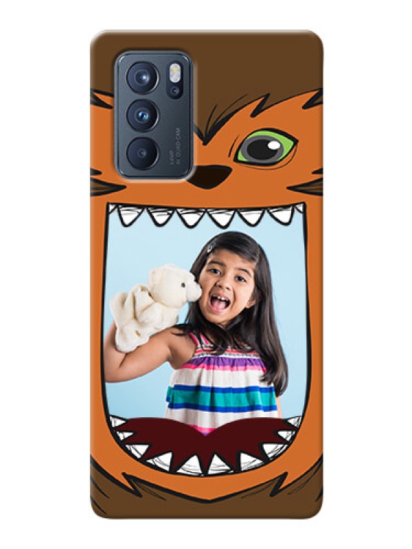 Custom Reno 6 Pro 5G Phone Covers: Owl Monster Back Case Design
