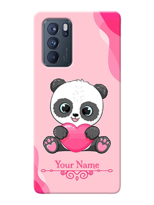 Custom Reno 6 Pro 5G Mobile Back Covers: Cute Panda Design