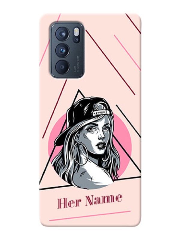 Custom Reno 6 Pro 5G Custom Phone Cases: Rockstar Girl Design