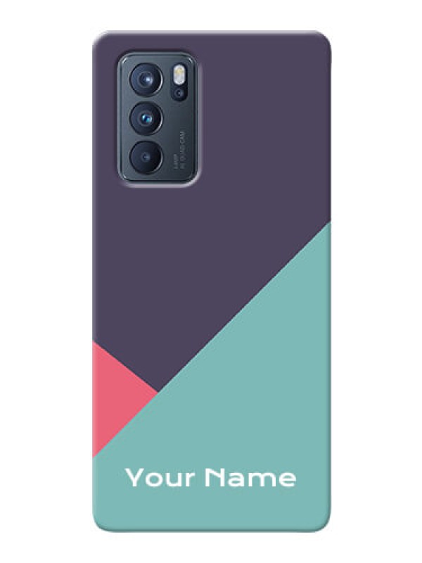 Custom Reno 6 Pro 5G Custom Phone Cases: Tri Color abstract Design