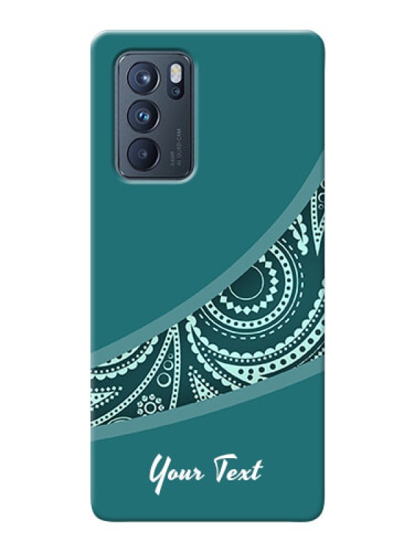 Custom Reno 6 Pro 5G Custom Phone Covers: semi visible floral Design