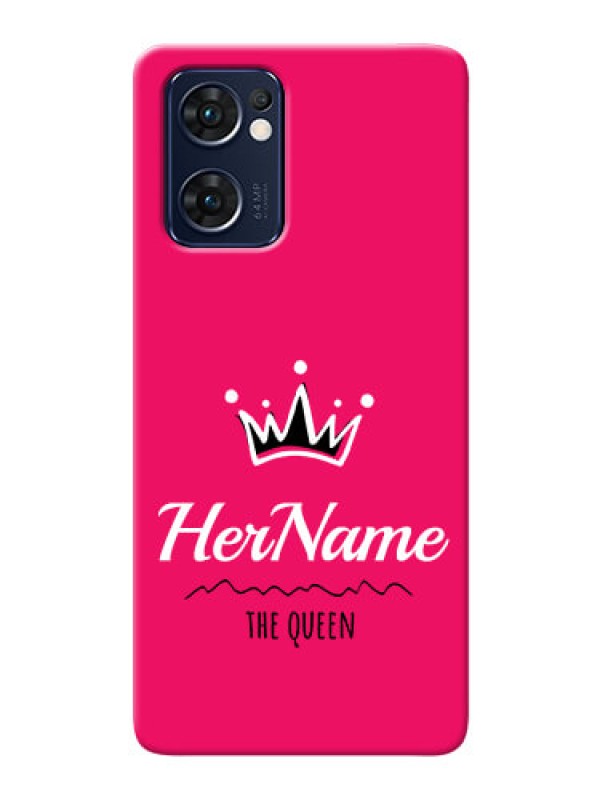 Custom Reno 7 5G Queen Phone Case with Name