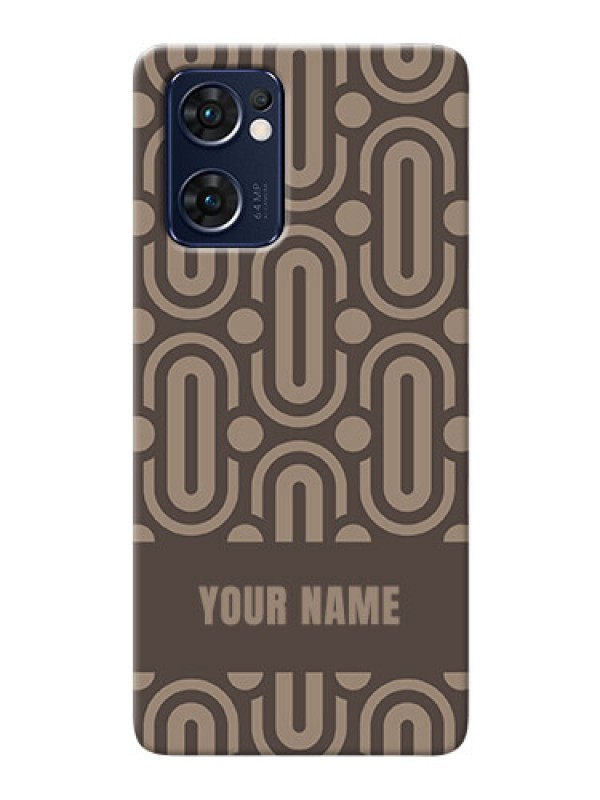 Custom Reno 7 5G Custom Phone Covers: Captivating Zero Pattern Design