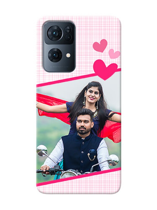 Custom Reno 7 Pro 5G Personalised Phone Cases: Love Shape Heart Design