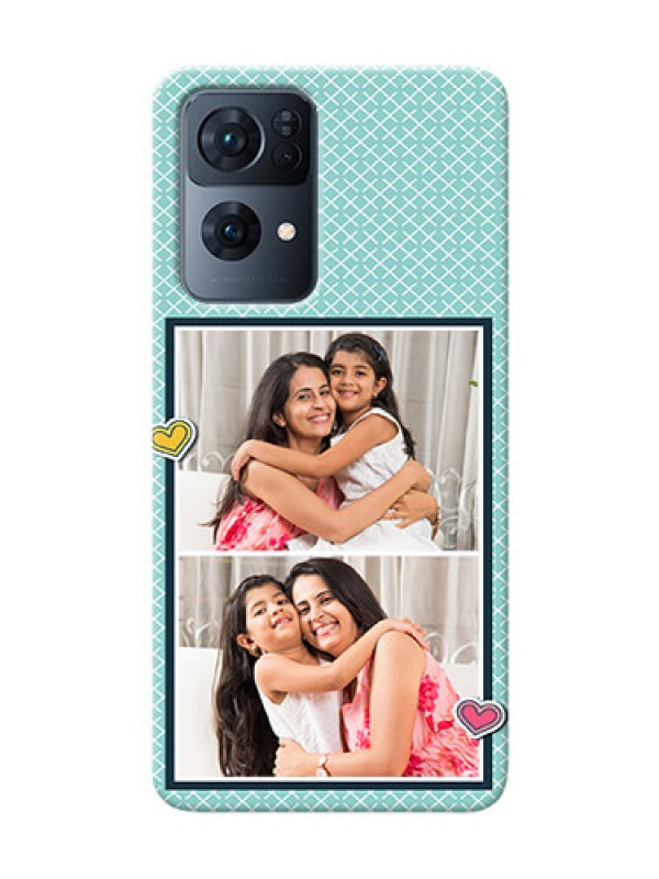 Custom Reno 7 Pro 5G Custom Phone Cases: 2 Image Holder with Pattern Design