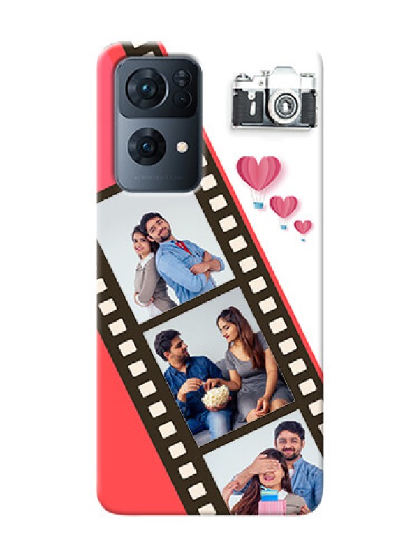 Custom Reno 7 Pro 5G custom phone covers: 3 Image Holder with Film Reel