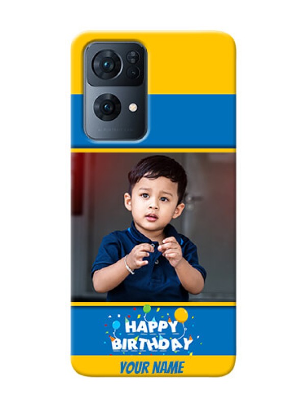 Custom Reno 7 Pro 5G Mobile Back Covers Online: Birthday Wishes Design