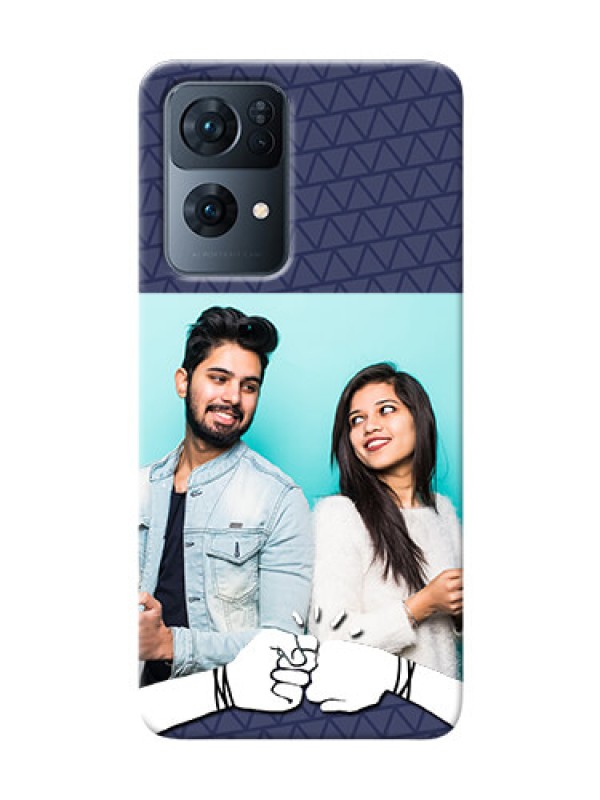 Custom Reno 7 Pro 5G Mobile Covers Online with Best Friends Design 