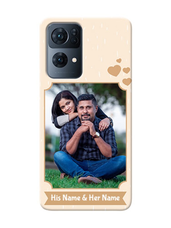 Custom Reno 7 Pro 5G mobile phone cases with confetti love design 