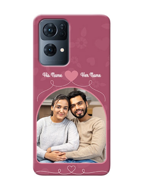 Custom Reno 7 Pro 5G mobile phone covers: Love Floral Design