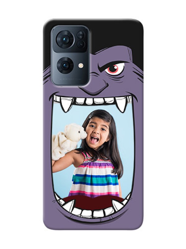 Custom Reno 7 Pro 5G Personalised Phone Covers: Angry Monster Design