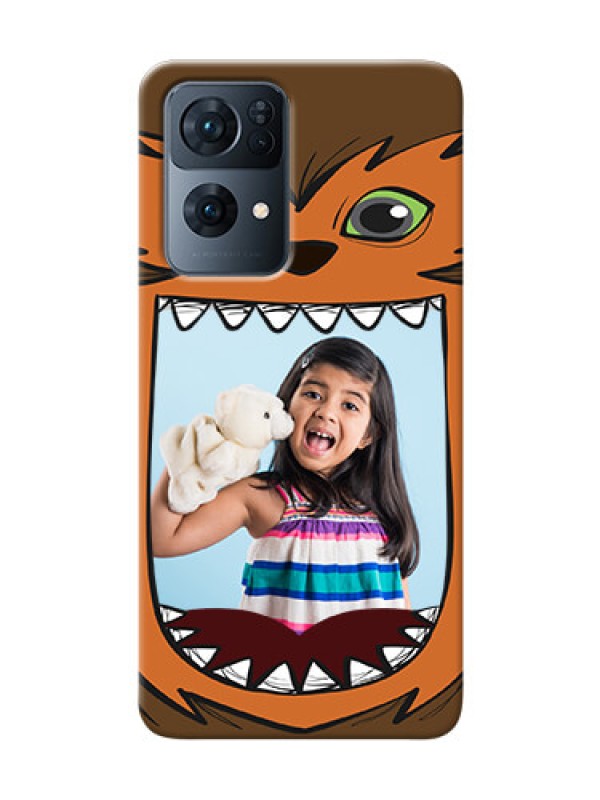 Custom Reno 7 Pro 5G Phone Covers: Owl Monster Back Case Design