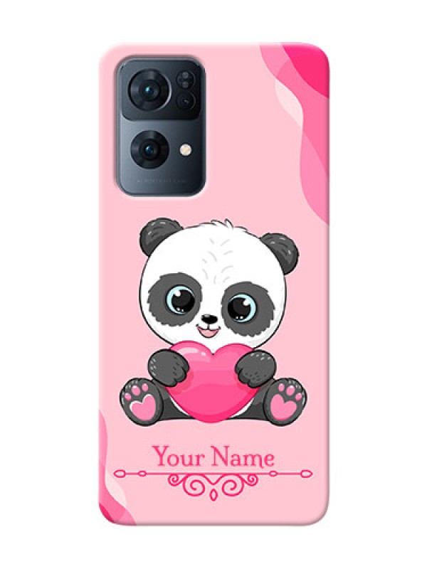 Custom Reno 7 Pro 5G Mobile Back Covers: Cute Panda Design