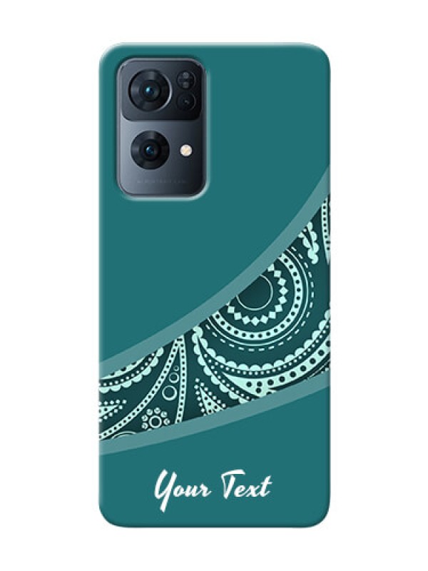 Custom Reno 7 Pro 5G Custom Phone Covers: semi visible floral Design