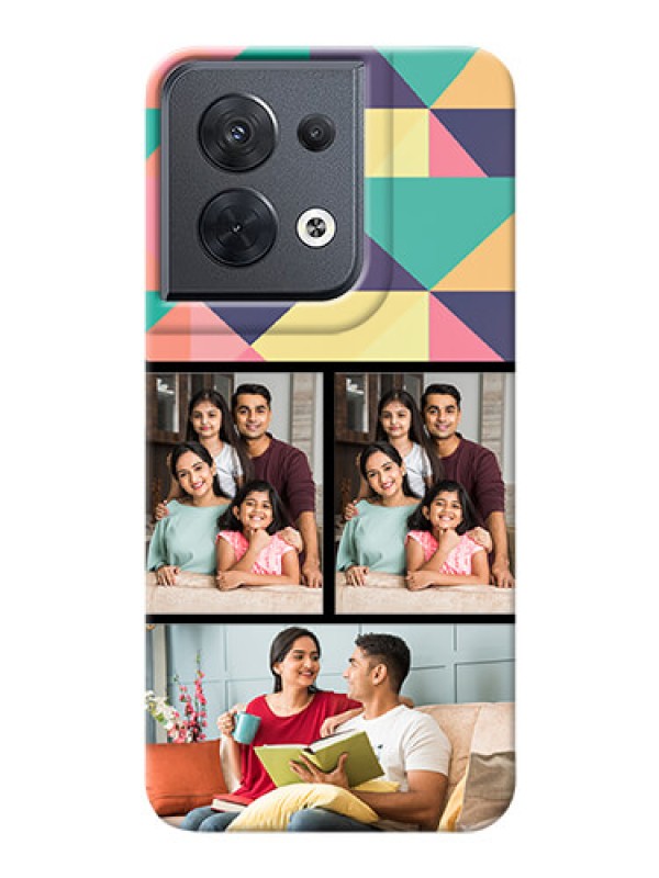 Custom Reno 8 5G personalised phone covers: Bulk Pic Upload Design