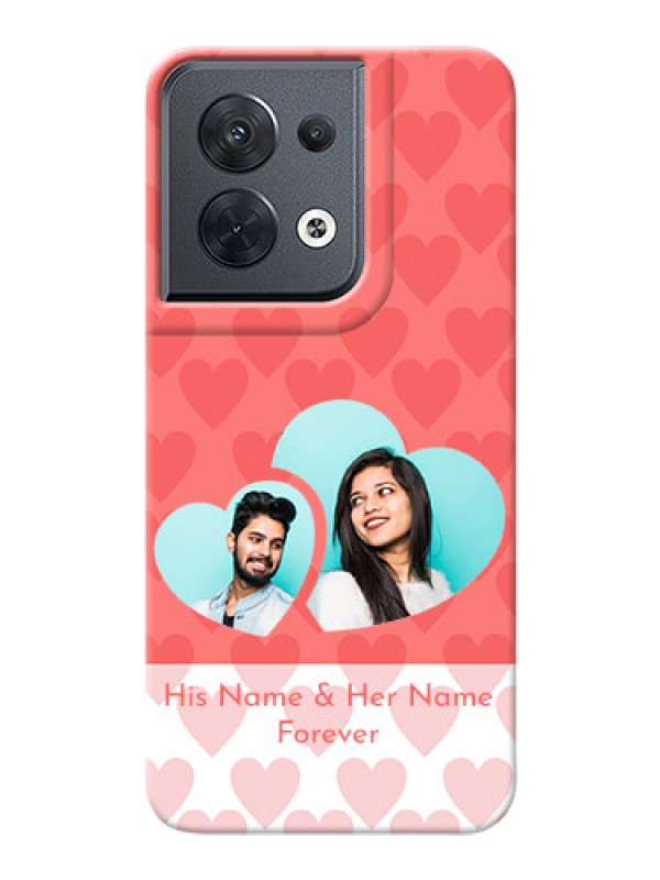 Custom Reno 8 5G personalized phone covers: Couple Pic Upload Design