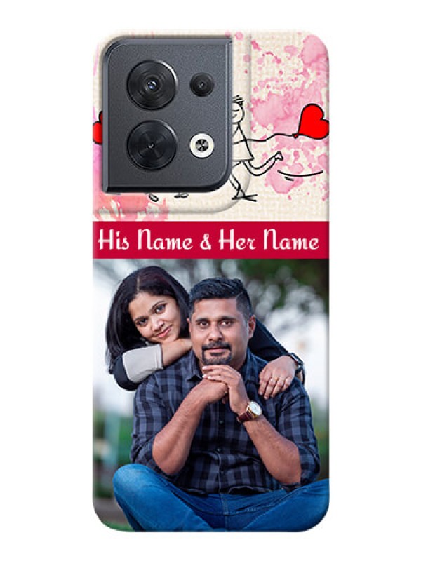 Custom Reno 8 5G phone back covers: You and Me Case Design