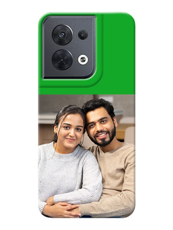 Custom Reno 8 5G Personalised mobile covers: Green Pattern Design