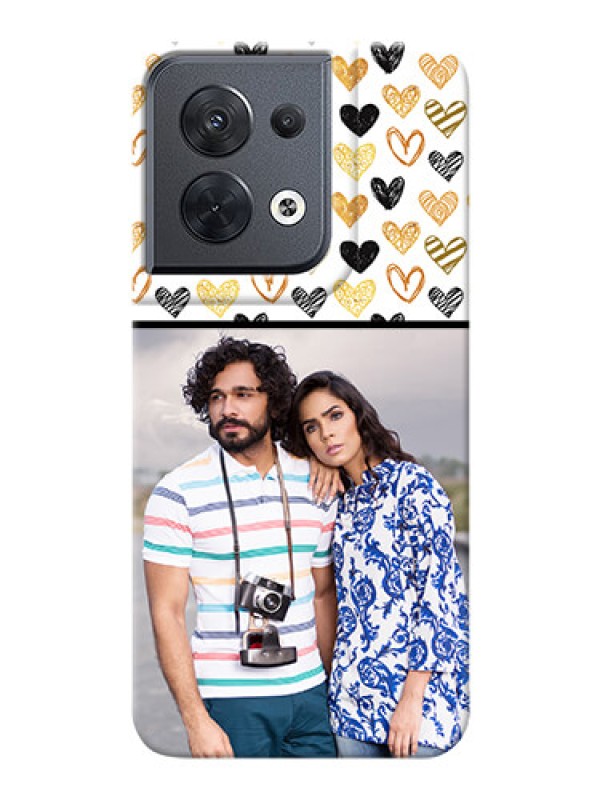 Custom Reno 8 5G Personalized Mobile Cases: Love Symbol Design