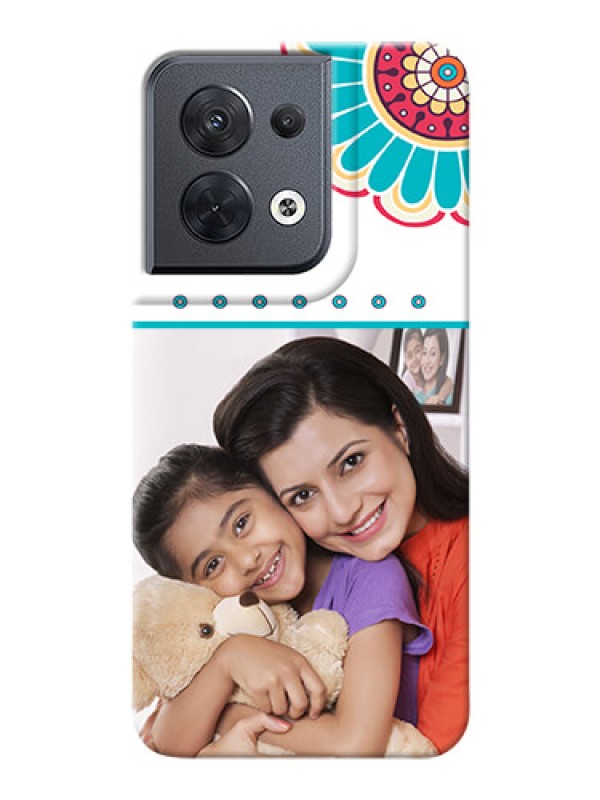 Custom Reno 8 5G custom mobile phone cases: Flower Design