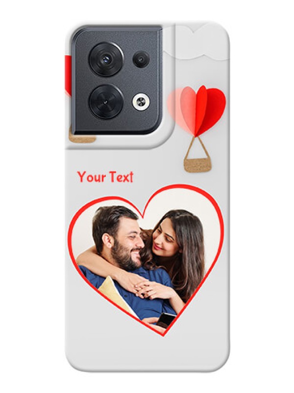 Custom Reno 8 5G Phone Covers: Parachute Love Design
