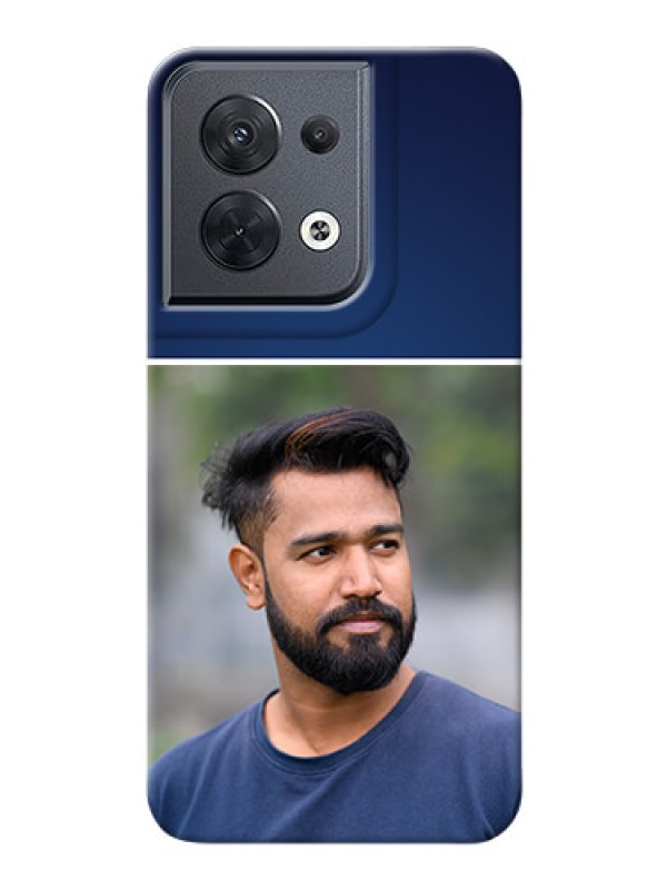 Custom Reno 8 5G Mobile Cases: Simple Royal Blue Design